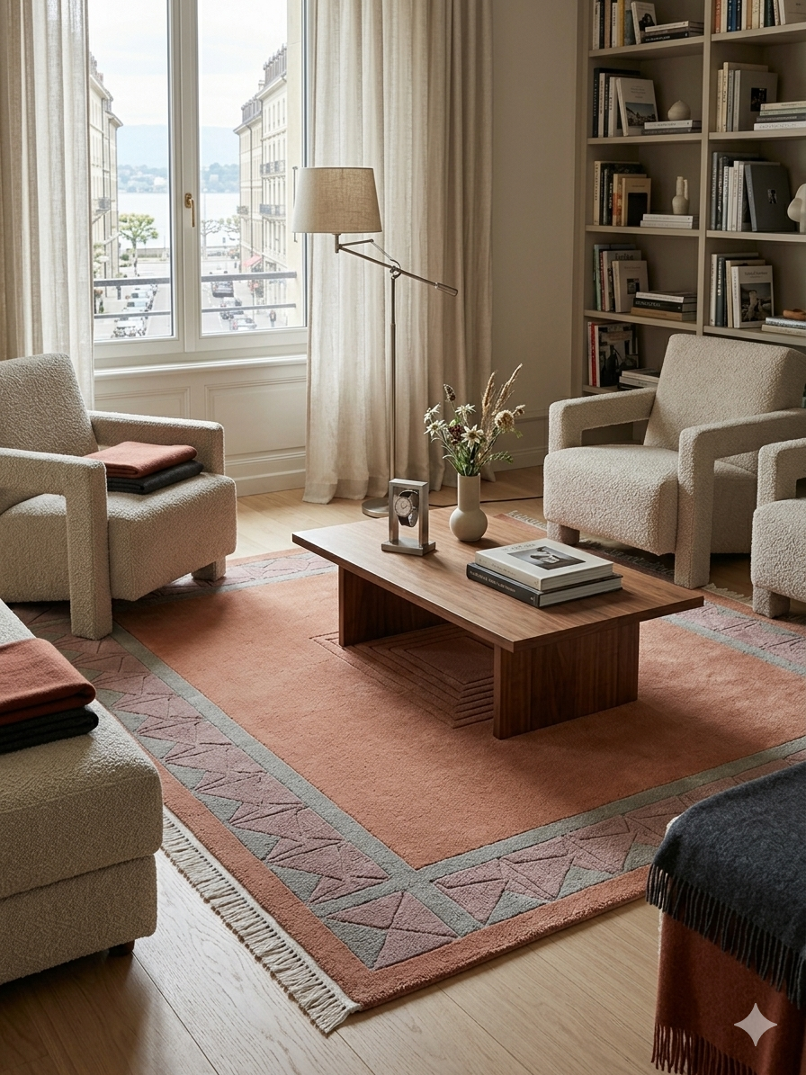 Nepalese rug — 219 × 228 cm