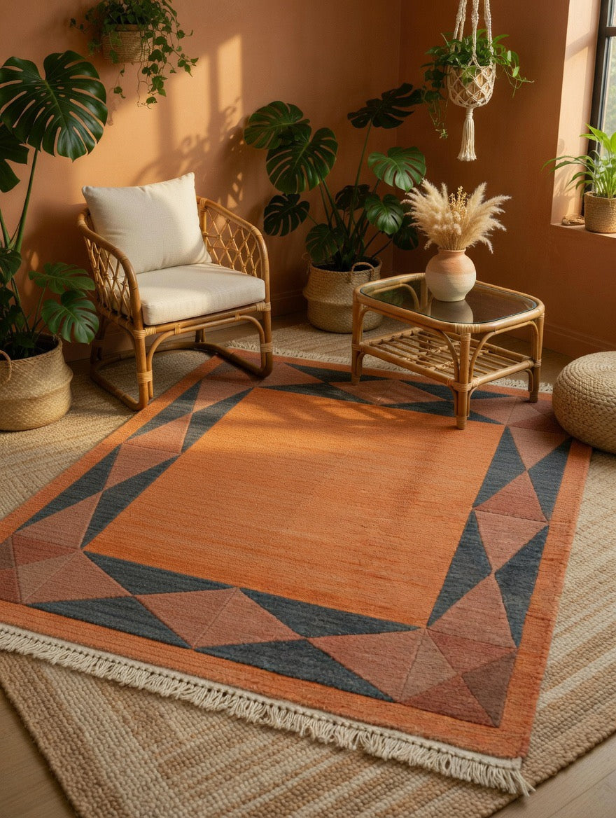 Nepalese rug — 219 × 228 cm