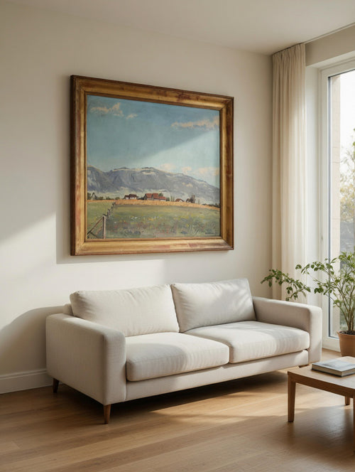 Paysage du Salève par C. Zwahlen, détail de la signature