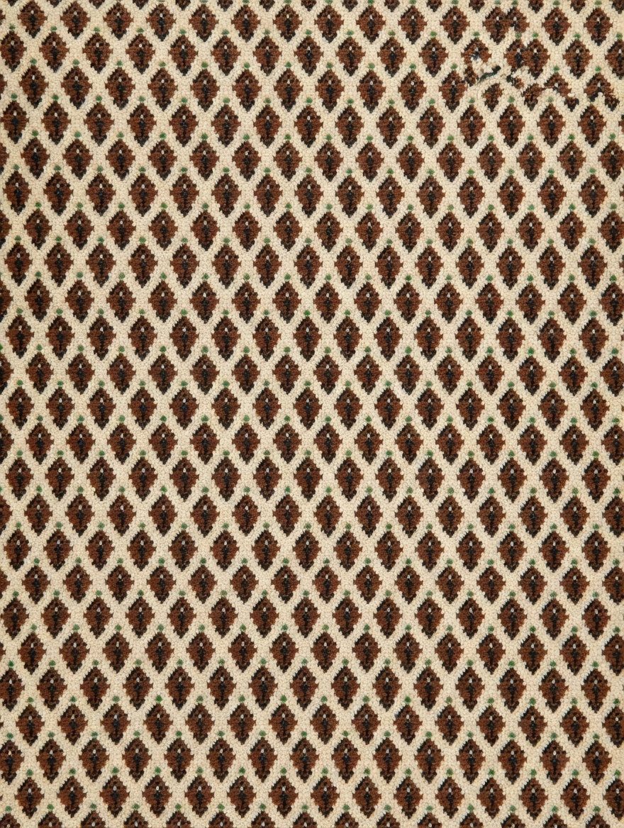 Tapis Mir indien, vue d'ensemble en laine sur coton